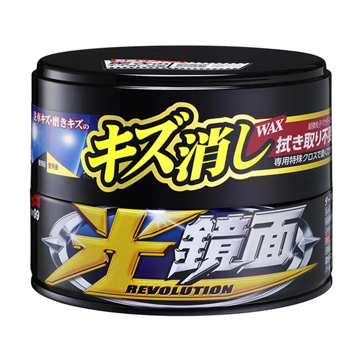 Soft99 New Scratch Clear Wax Mirror Finish Dark & Black 200G 1