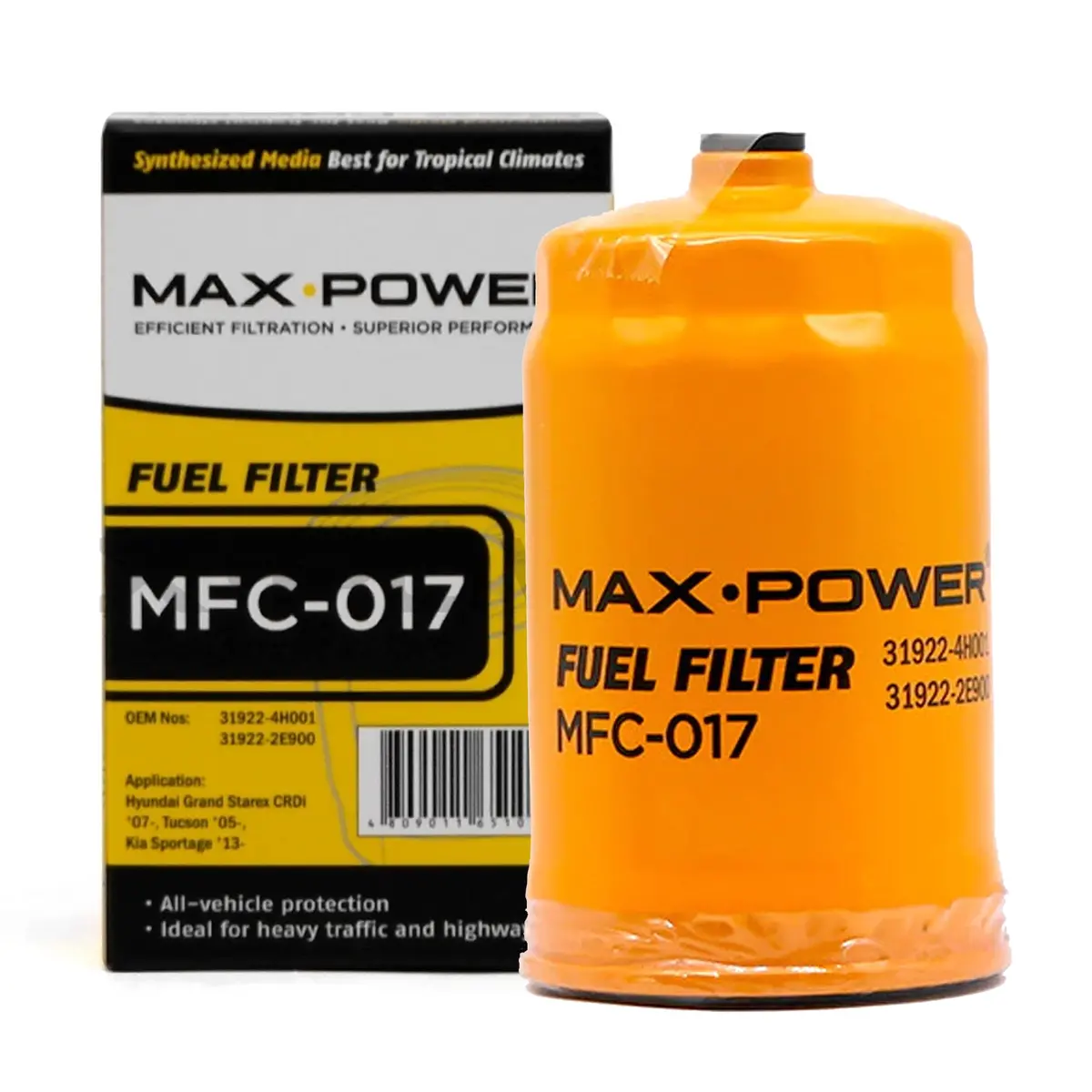 Max Power Fuel Filter Mfc-017 For Hyundai Tucson 2005-2015, Starex 2007-2017, H100 2004-, Kia Sportage 2004-2019 1