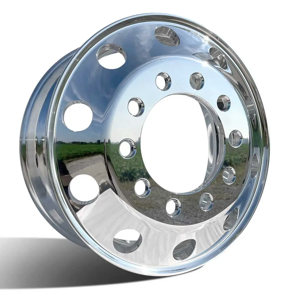 22.5X8.25 Northstar 10X11.25" Stud Pilot (Budd) Mirror Polish Both Sides 1