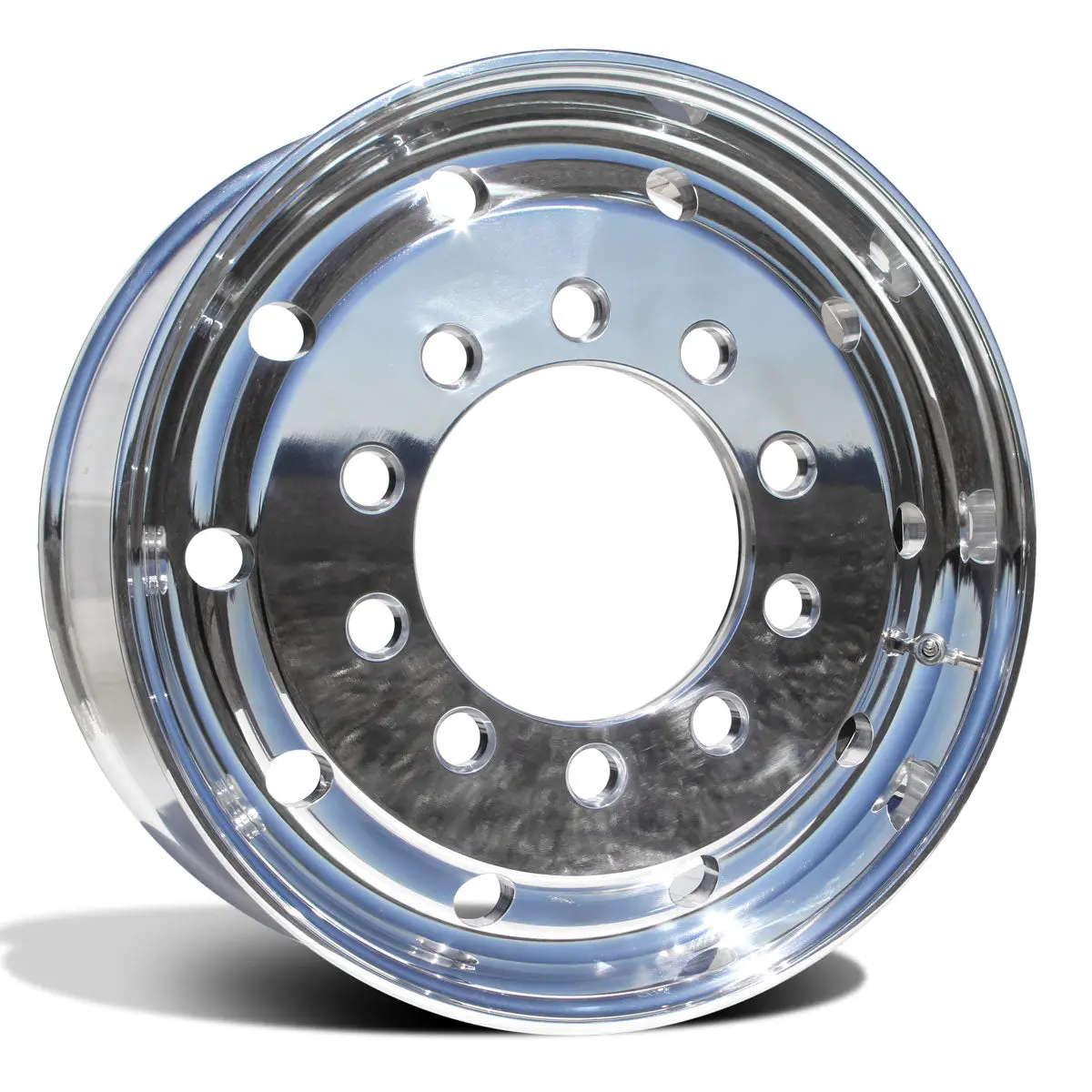 22.5X9.00 Northstar 10X11.25" Stud Pilot (Budd) Mirror Polish Front (Flat Face) 1