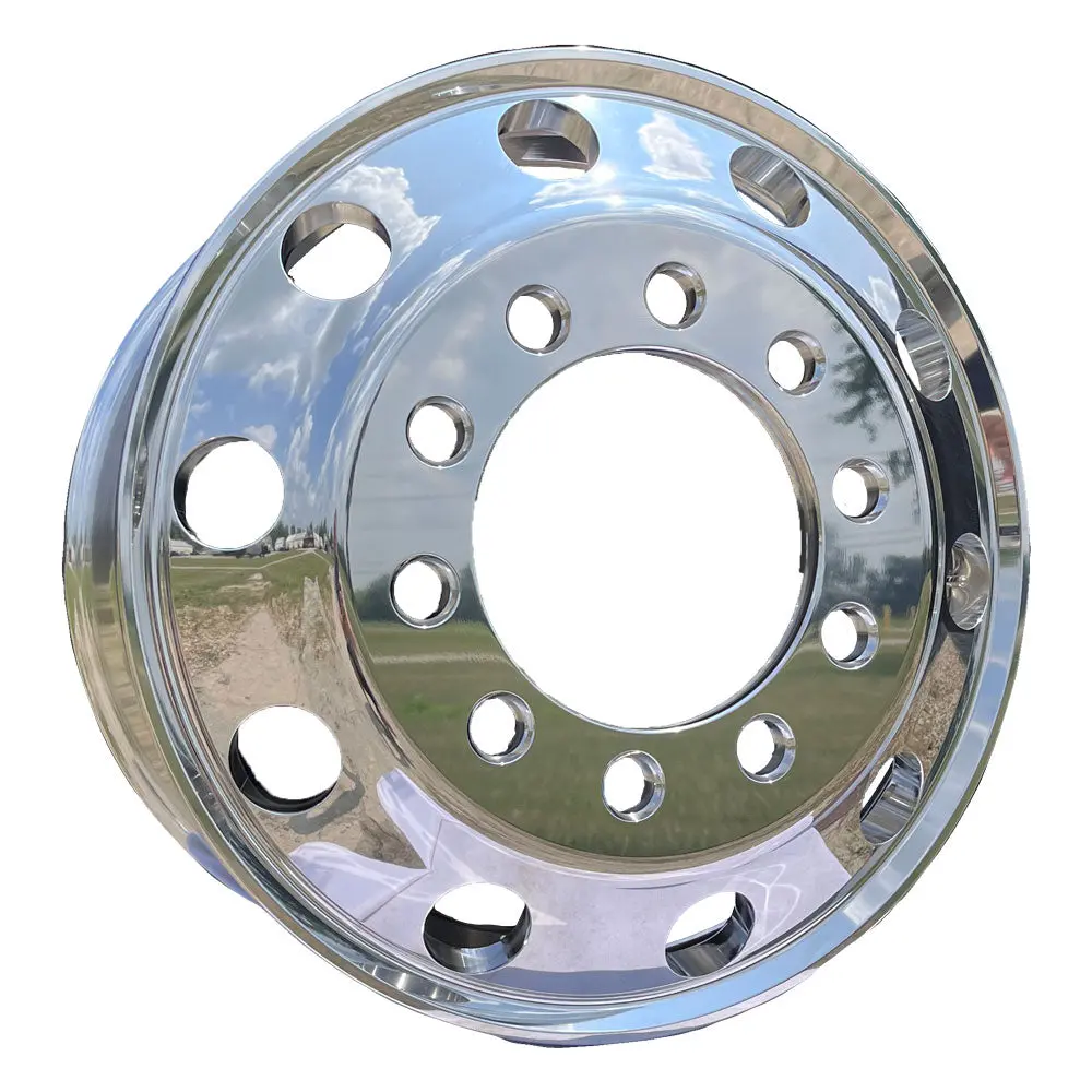 22.5X9.00 Northstar 10X11.25" Mirror Polish Stud Pilot-Budd Style All Position (Dual) 1