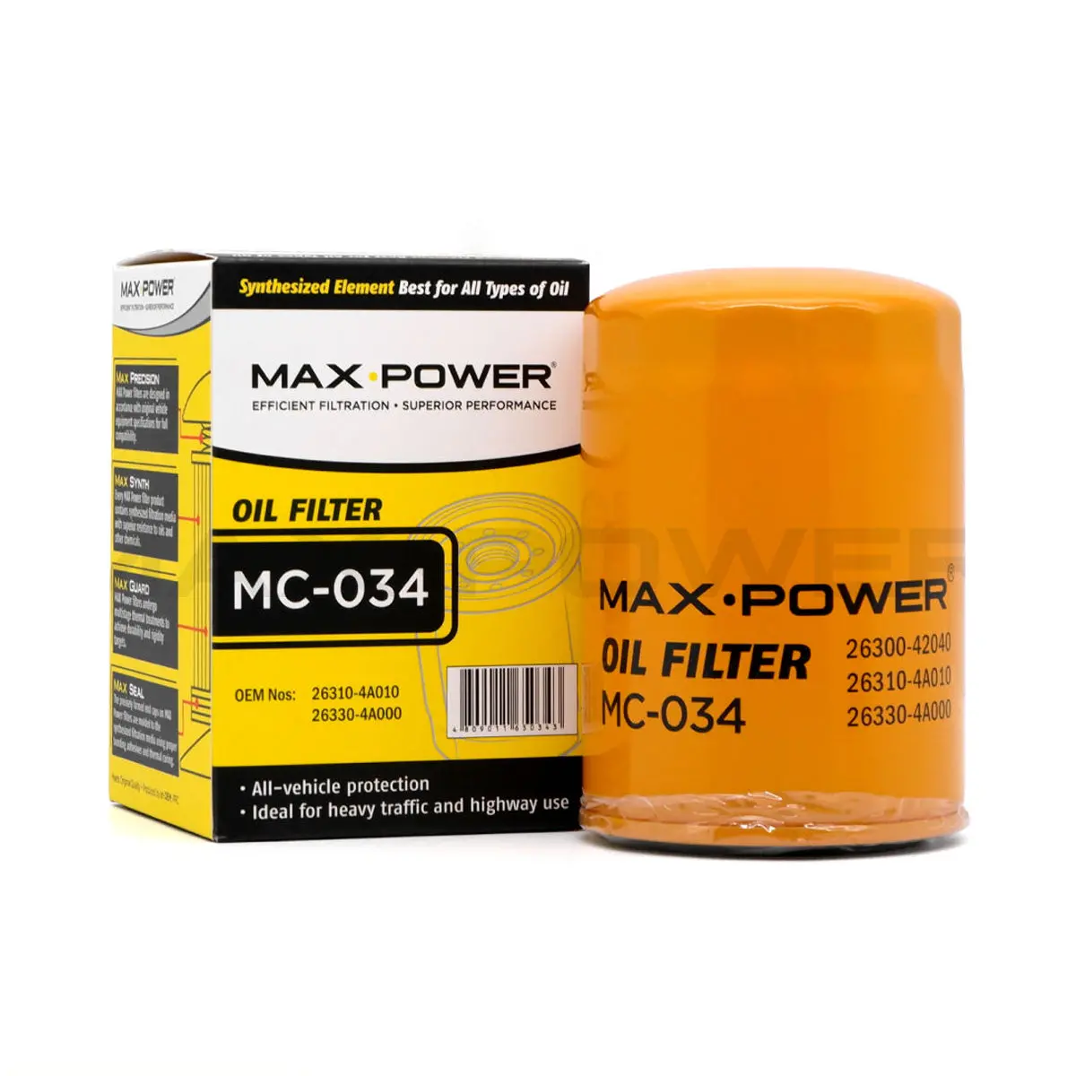 Max Power Oil Filter Mc-034 For Hyundai Grand Starex 2007-2017, Kia Sorento, Carnival 1
