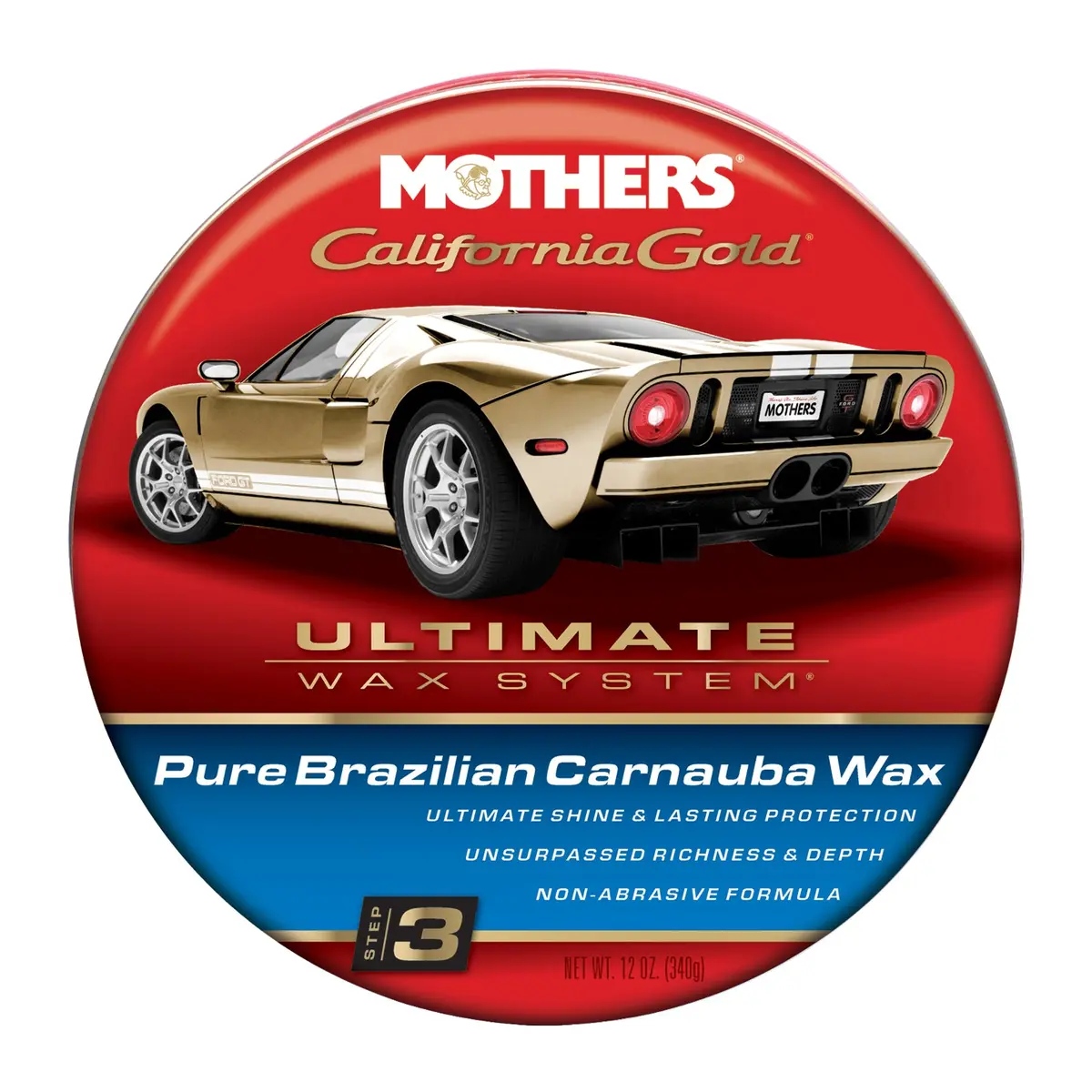 Mothers California Gold Natural Paste Wax 12Oz. 1