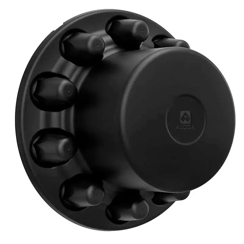Alcoa Rear Matte Black Interlocking Hub Cover Kit (Direct Screw On) Single 1