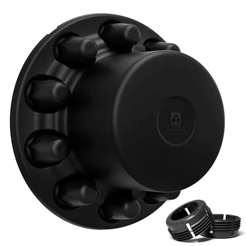 Alcoa Rear Matte Black Interlocking Hub Cover Kit (Clamp On) Single 1