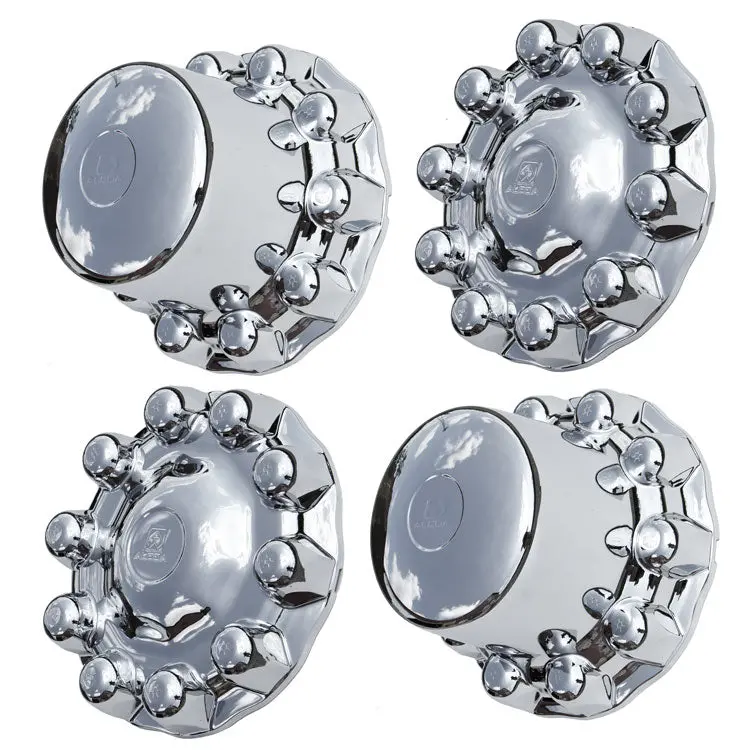 Alcoa Chrome Hub Cover 4 Piece Single Rear Axle Set (10X285mm) 1