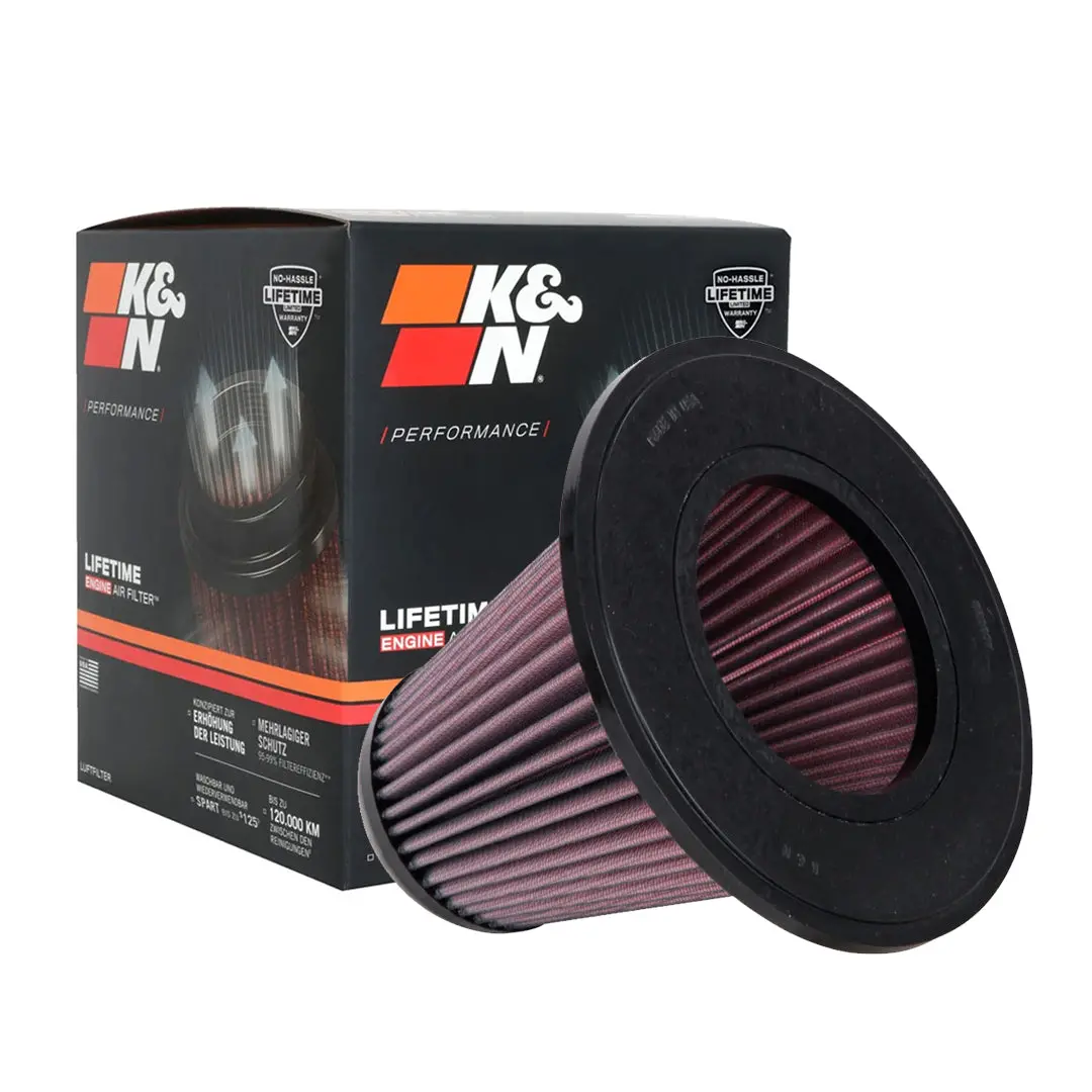 K&N Engine Air Filter Washable E-0945 For Ford E350 1997-2017, E450 1997-2017 1