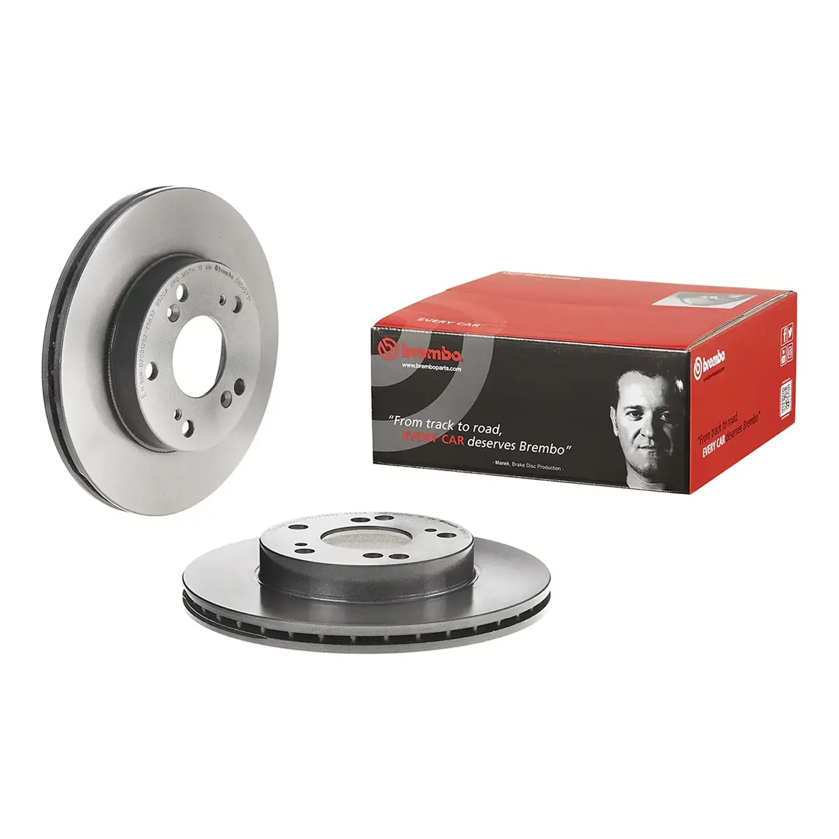 Brembo Front Rotor Disc 09.5457.31 For Honda Civic Fd 2006-2011 1