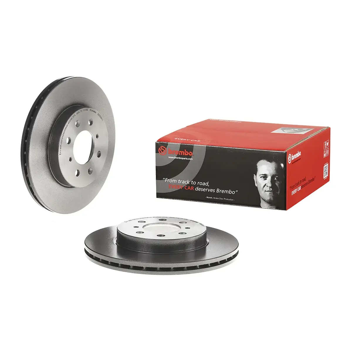 Brembo Front Rotor Disc 09.5509.11 For Honda City Gm, Civic Es/Ek, Jazz Ge/Gk 1