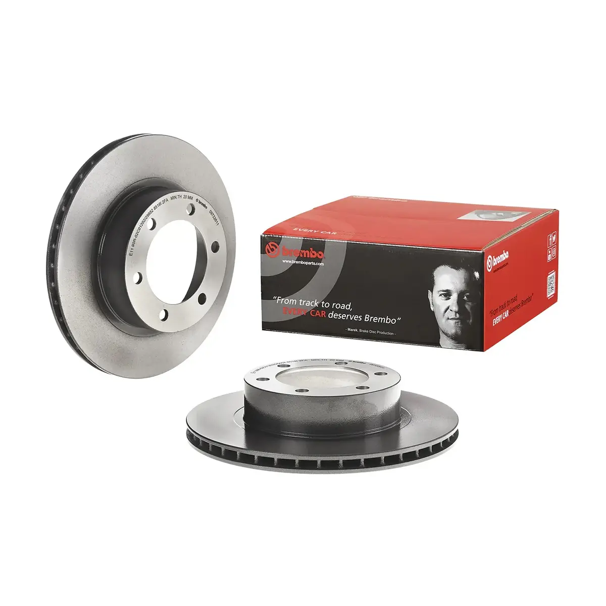 Brembo Front Rotor Disc 09.7226.11 For Toyota Land Cruiser Prado J90 1996-2002 1