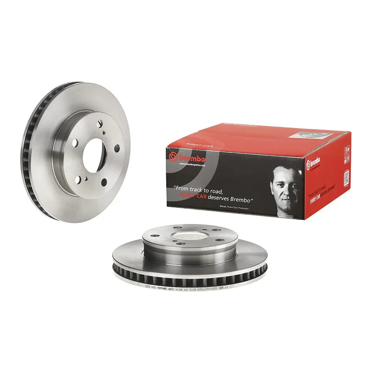Brembo Front Rotor Disc 09.A130.20 For Toyota Innova 2005-2015 1