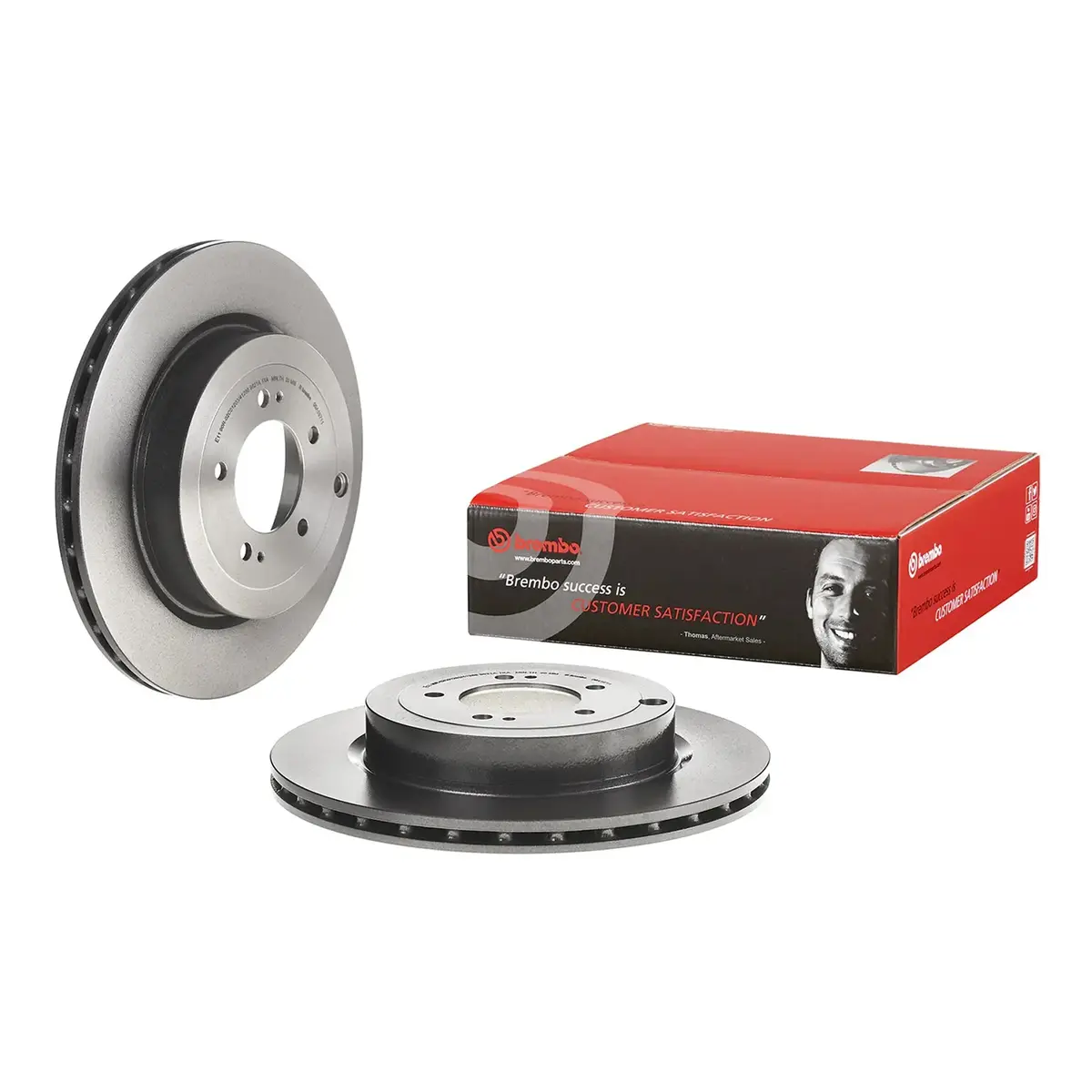 Brembo Rear Rotor Disc 09.A197.11 For Mitsubishi Lancer Evolution X 2007 - 2016 1