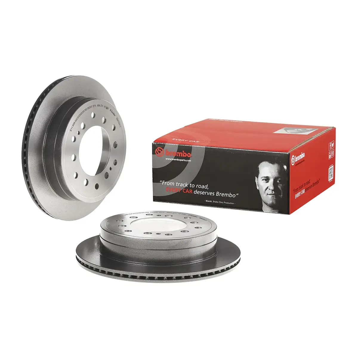 Brembo Rear Rotor Disc 09.A334.11 For Toyota Fj Cruiser, Land Cruiser 1