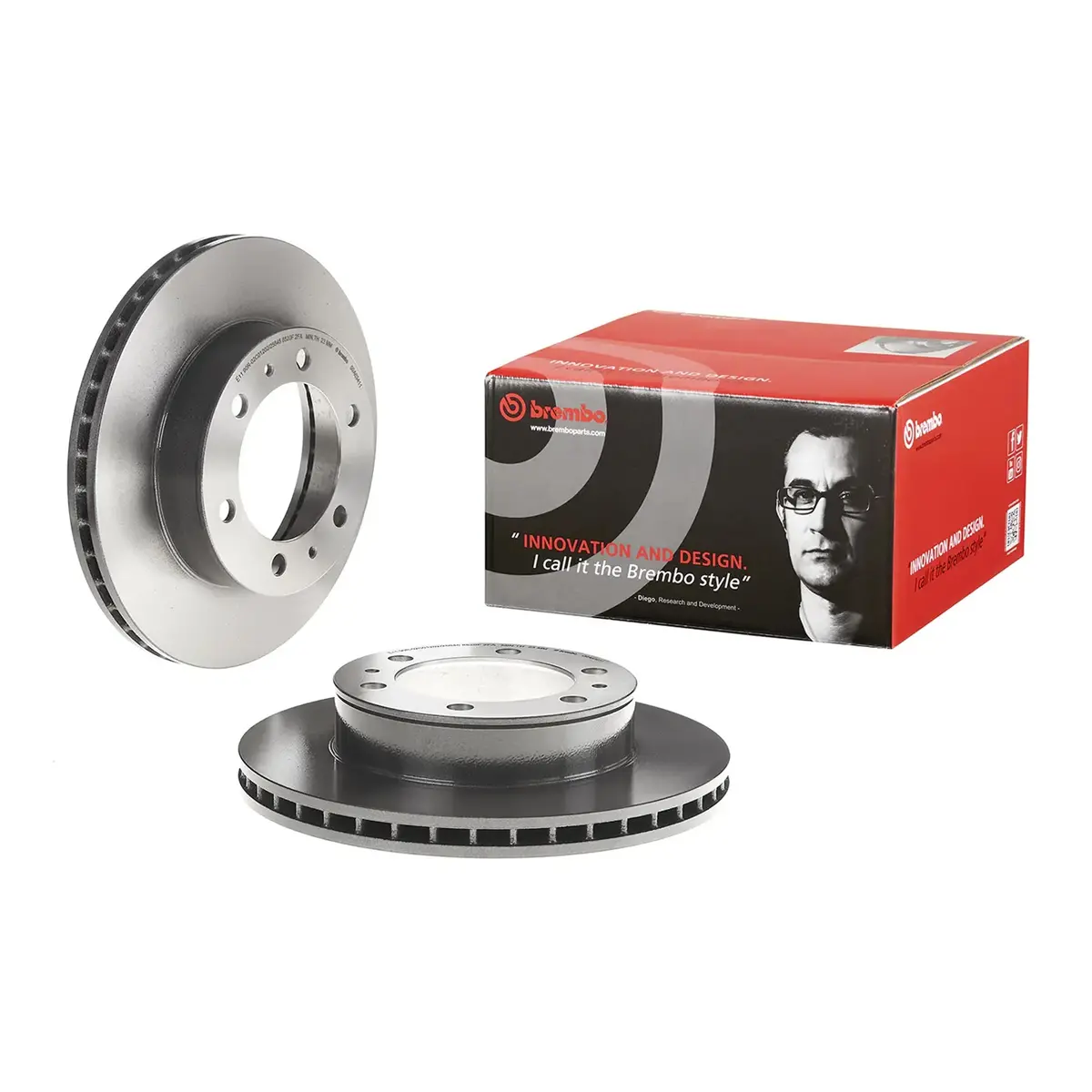 Brembo Front Rotor Disc 09.A634.11 For Toyota Fortuner 2005-2015, Hilux 2015-Up 1
