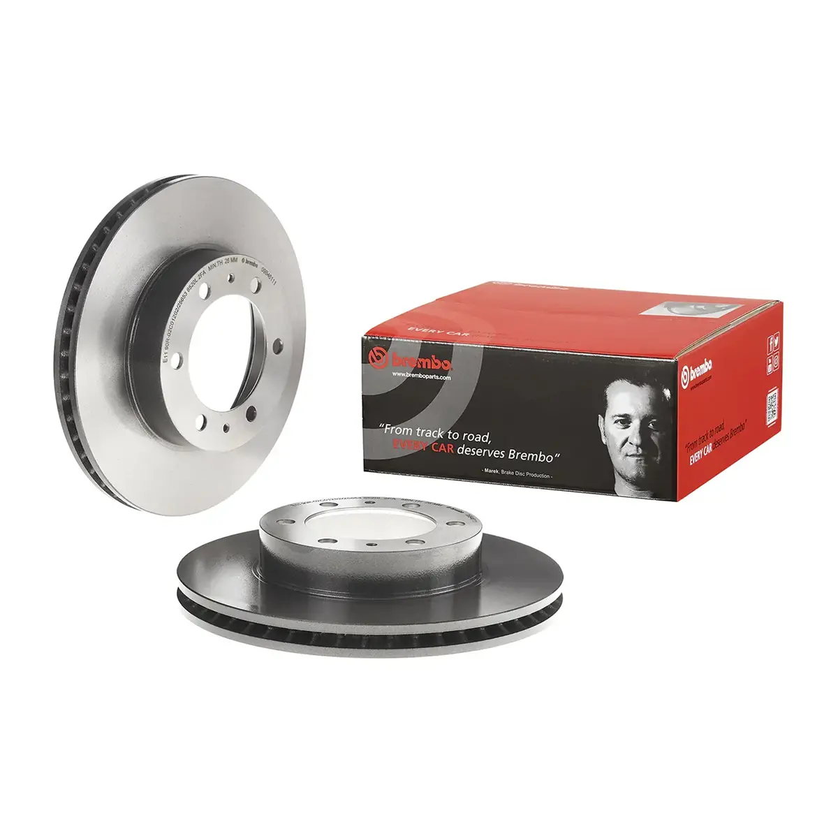Brembo Front Rotor Disc 09.B461.11 For Toyota Fj Cruiser 2007-Up, Hilux 2015-Up 1