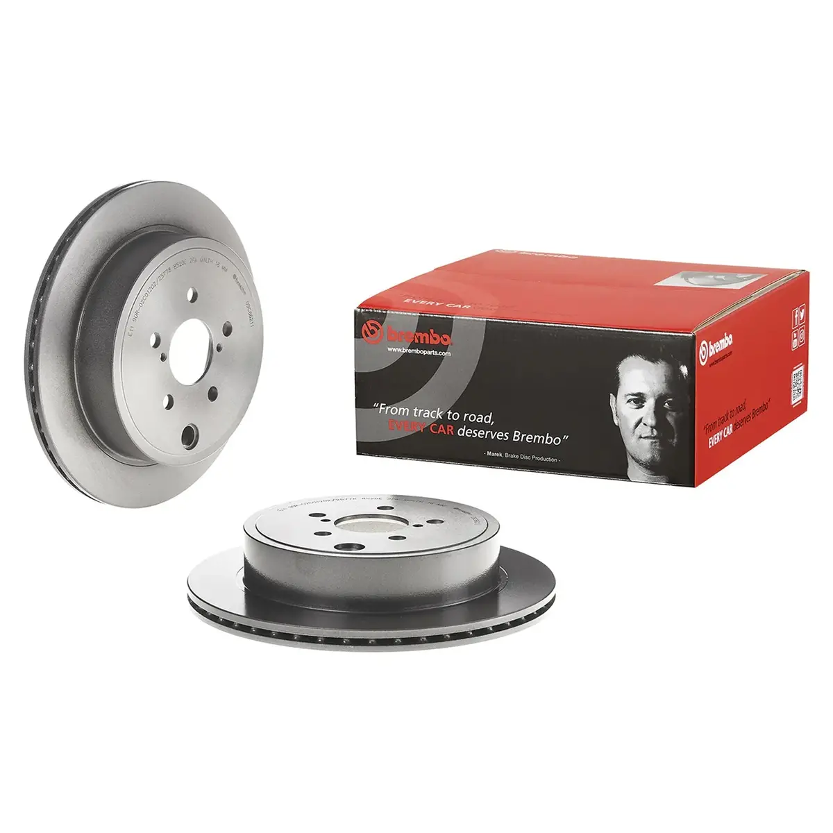 Brembo Rear Rotor Disc 09.C662.11 For Toyota Gt86, Subaru Brz Gen 1 1