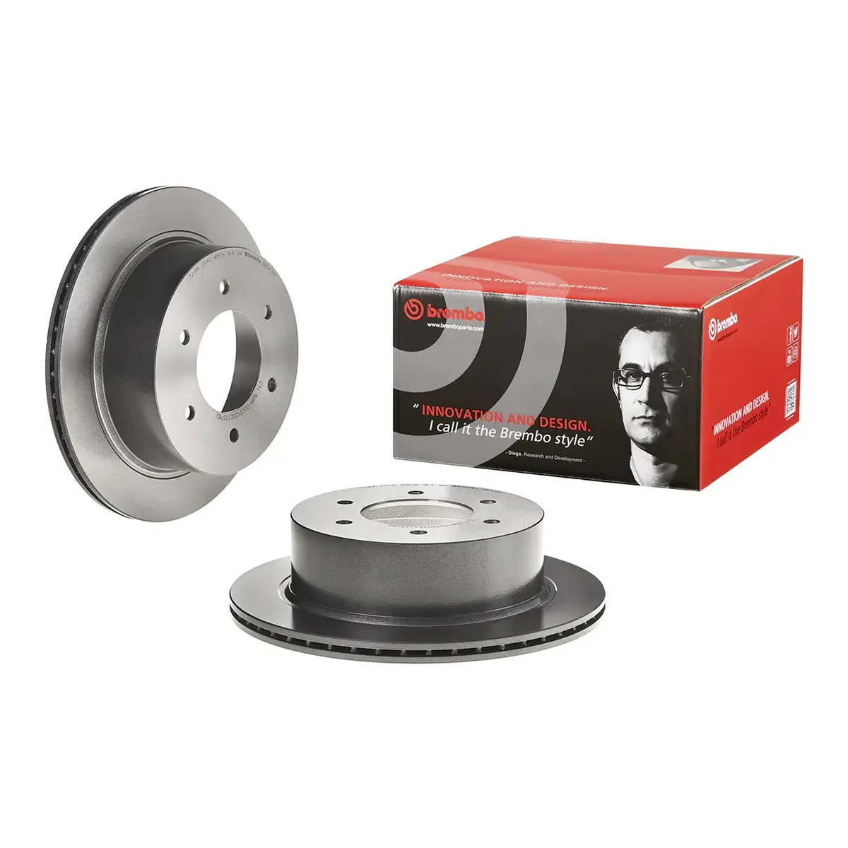 Brembo Rear Rotor Disc 09.D413.11 For Mitsubishi Montero Sport 2008 - 2015 1