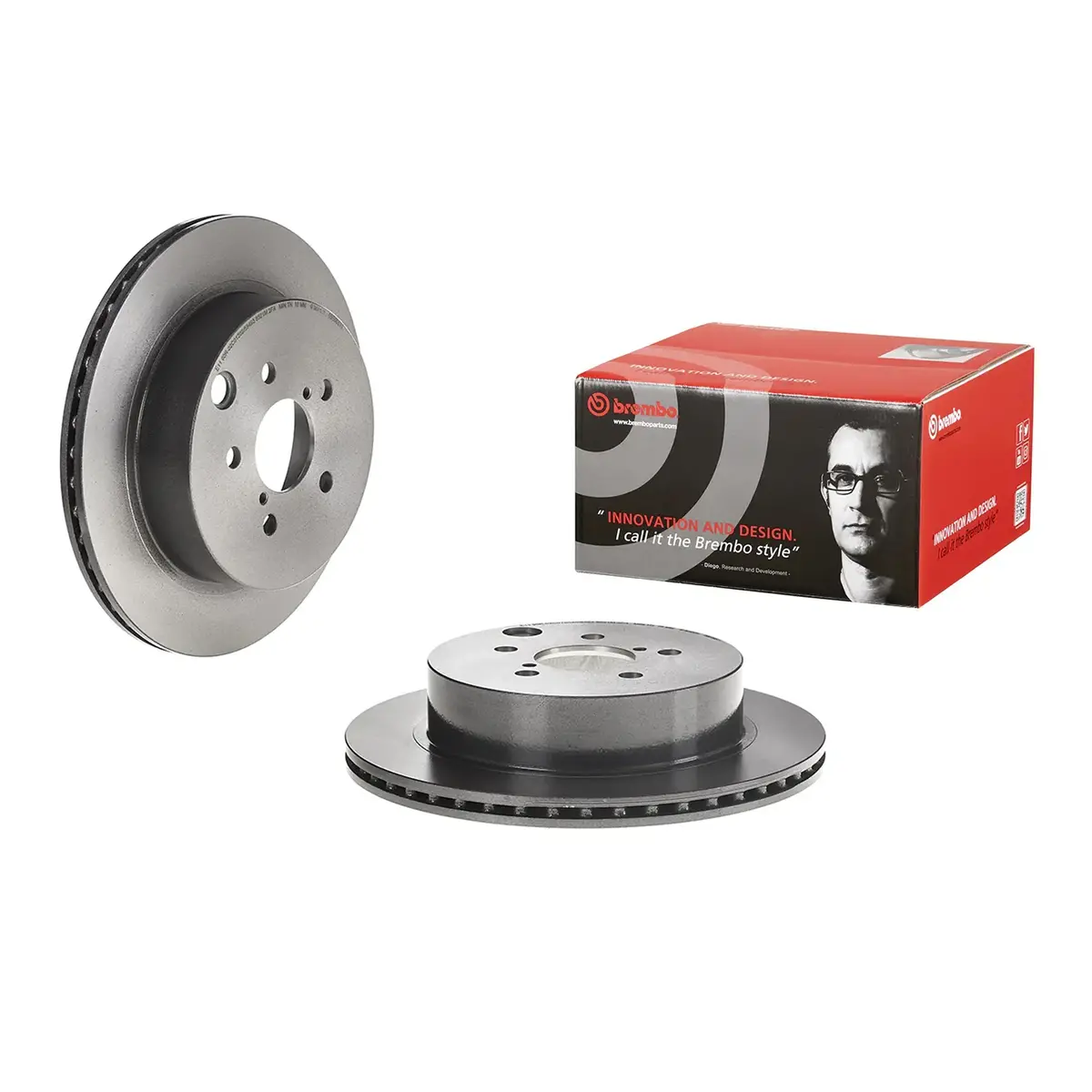 Brembo Rear Rotor Disc 09.E098.11 For Subaru Forester Xt Sj 2014 - 2018 1