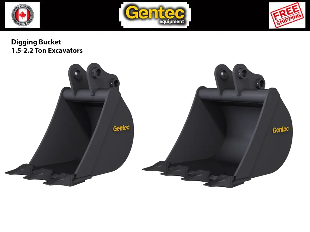 Gentec Digging Buckets For 1.5-2.2 Ton Excavators 1