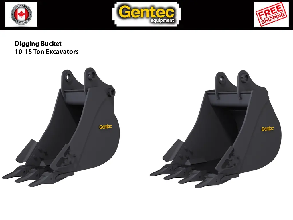 Gentec Digging Buckets For 10-15 Ton Excavators 1