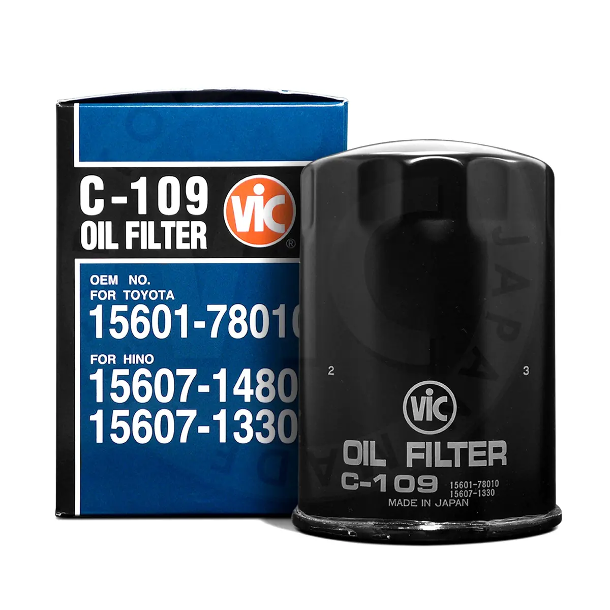 Vic Oil Filter C-109 For Toyota Dyna 1400 Hino, Fc Series, Bus Ab/Rb, Kia Carnival, Besta 1