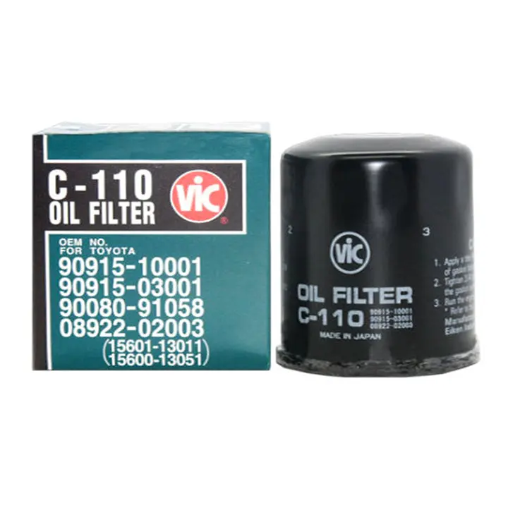 Vic Oil Filter C-110 For Toyota Corolla 1.3, Altis 1.6E, 1.8G, Rush, Suzuki Carry 1