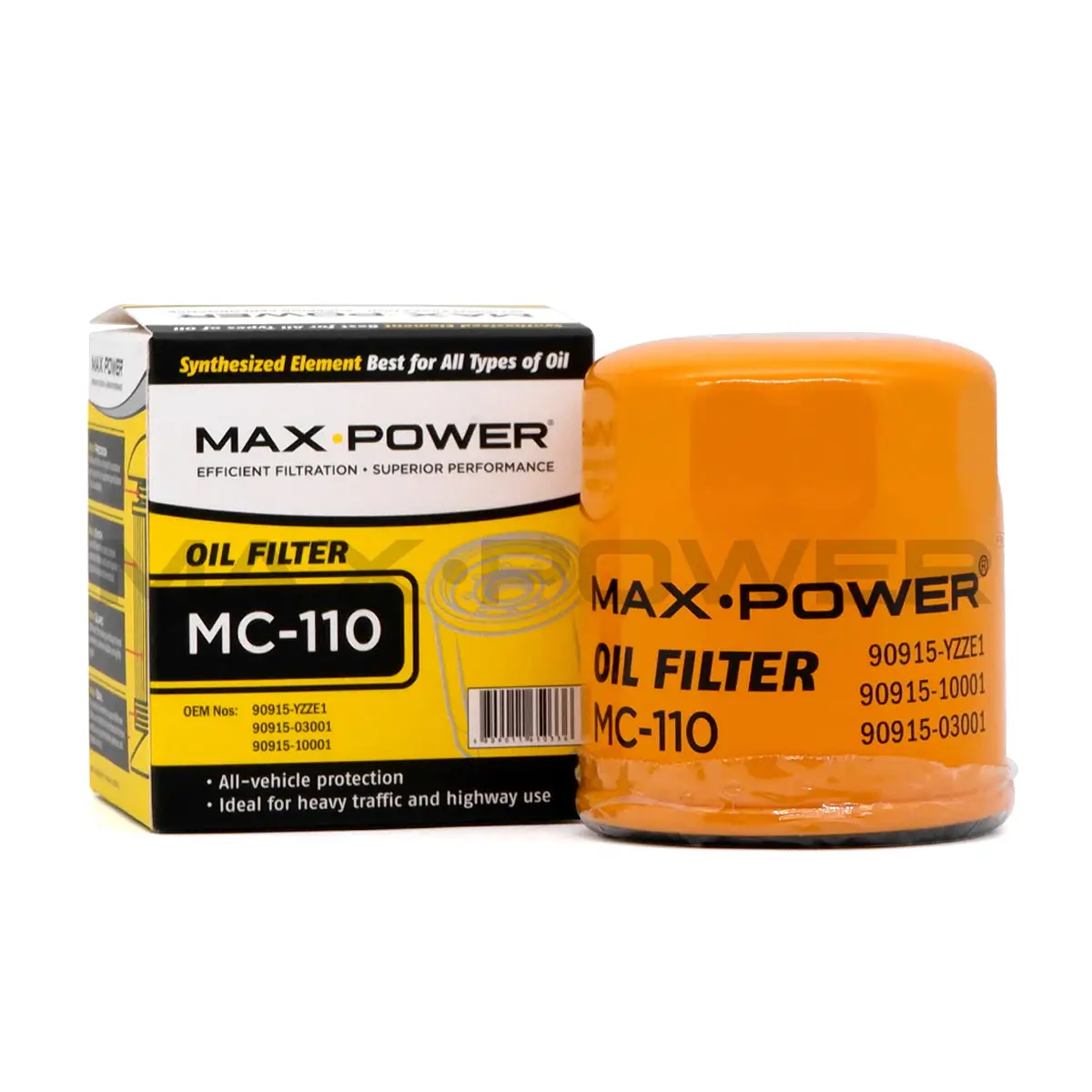Max Power Oil Filter Mc-110 For Toyota Wigo, Vios, Avanza, Altis, Rush, Yaris, Rav4 1