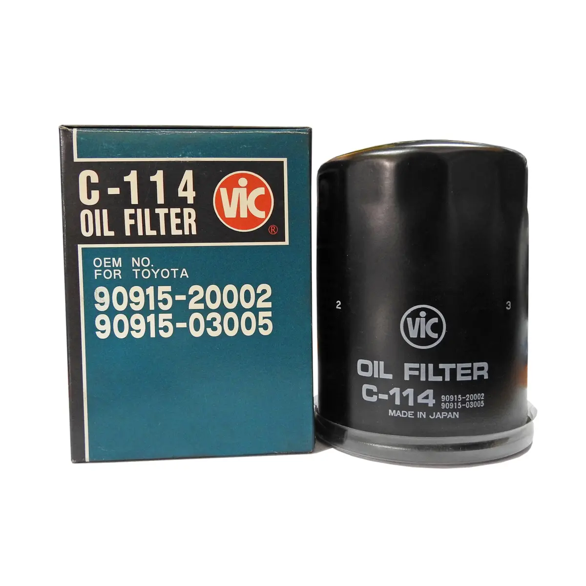 Vic Oil Filter C-114 For Toyota Land Cruiser J80, J100, Prado J120 1