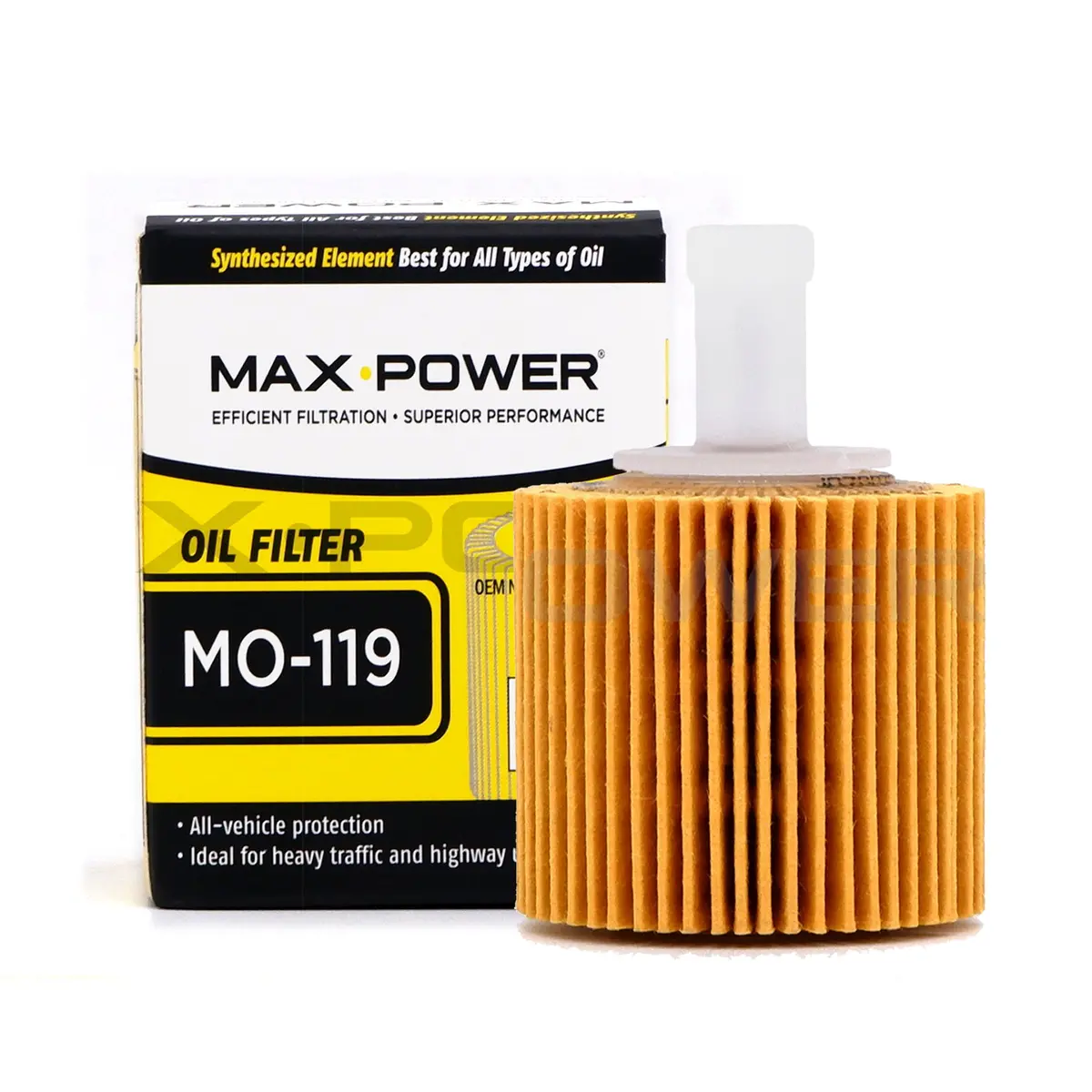Max Power Oil Filter Mo-119 For Toyota Corolla Altis 2006-2019, Prius 2008, Raize, Lexus Ct200h 1