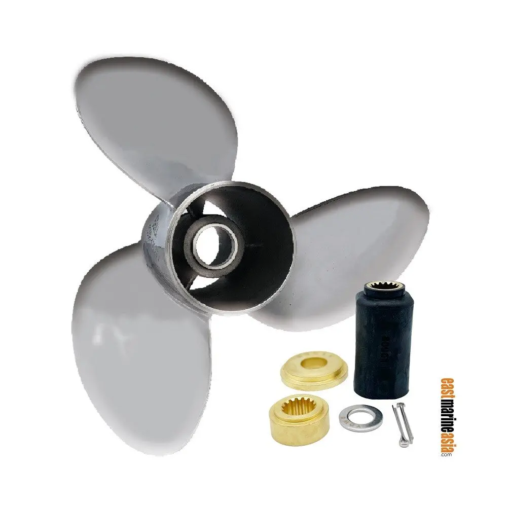 Polastorm Yamaha 150-300 Hp 3 Blades Stainless Steel Outboard Propeller C/W Interchangeable Hub 1