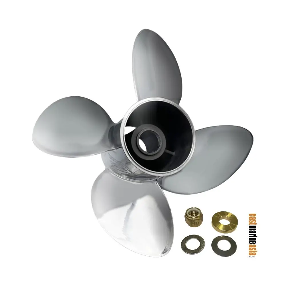 Polastorm Mercury 115 Hp & Above 4 Blades Stainless Steel Outboard Propeller C/W Interchangeable Hub 1