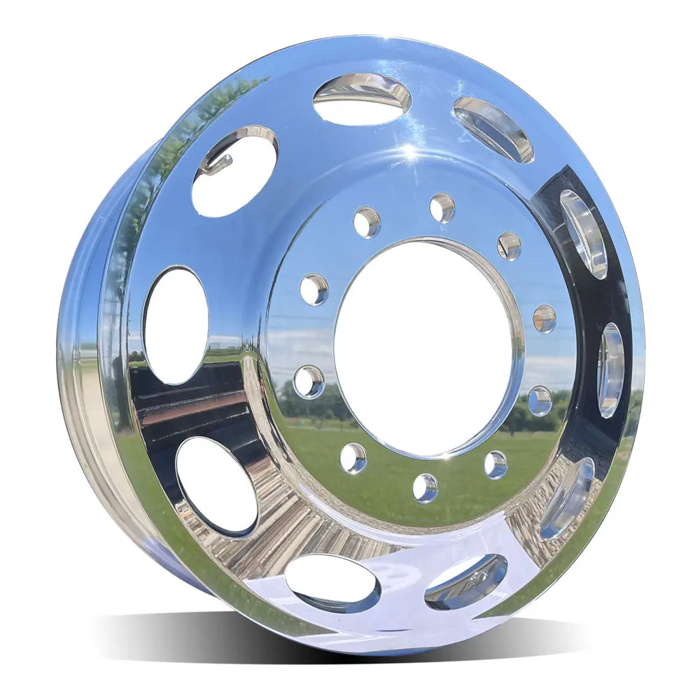 24X8.25 Northstar 10X285mm Hub Pilot Mirror Polish Both Sides "Oval Holes" 1