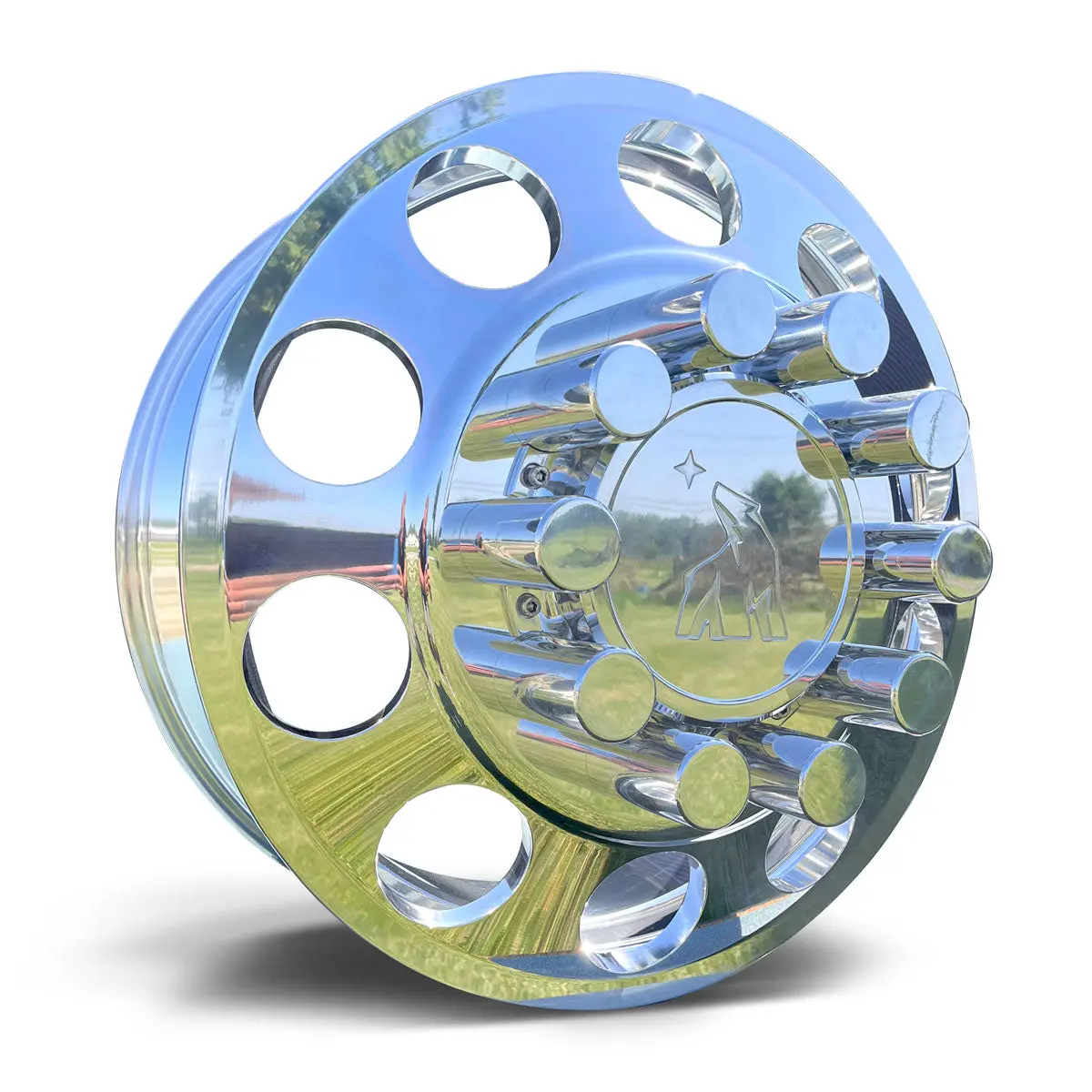 24X8.25 Northstar 10X285mm Hub Pilot Mirror Polish Both Sides (Big Hole) 1