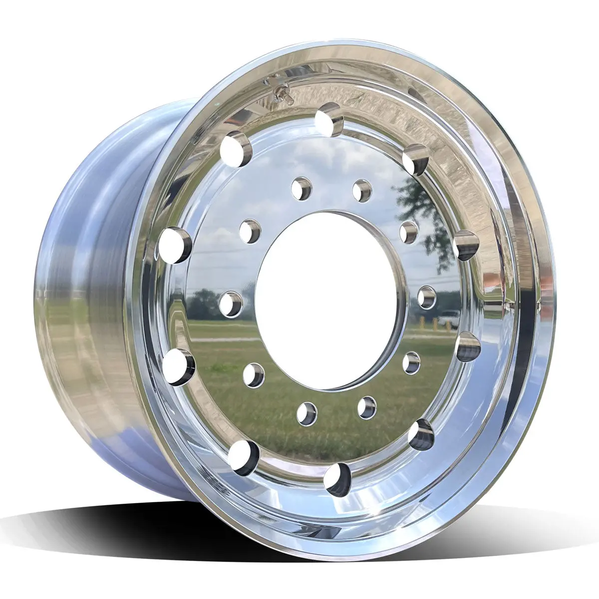 22.5X12.25 Northstar 10X285mm Hub Pilot Mirror Polish Both Sides 2.75" Offset 1