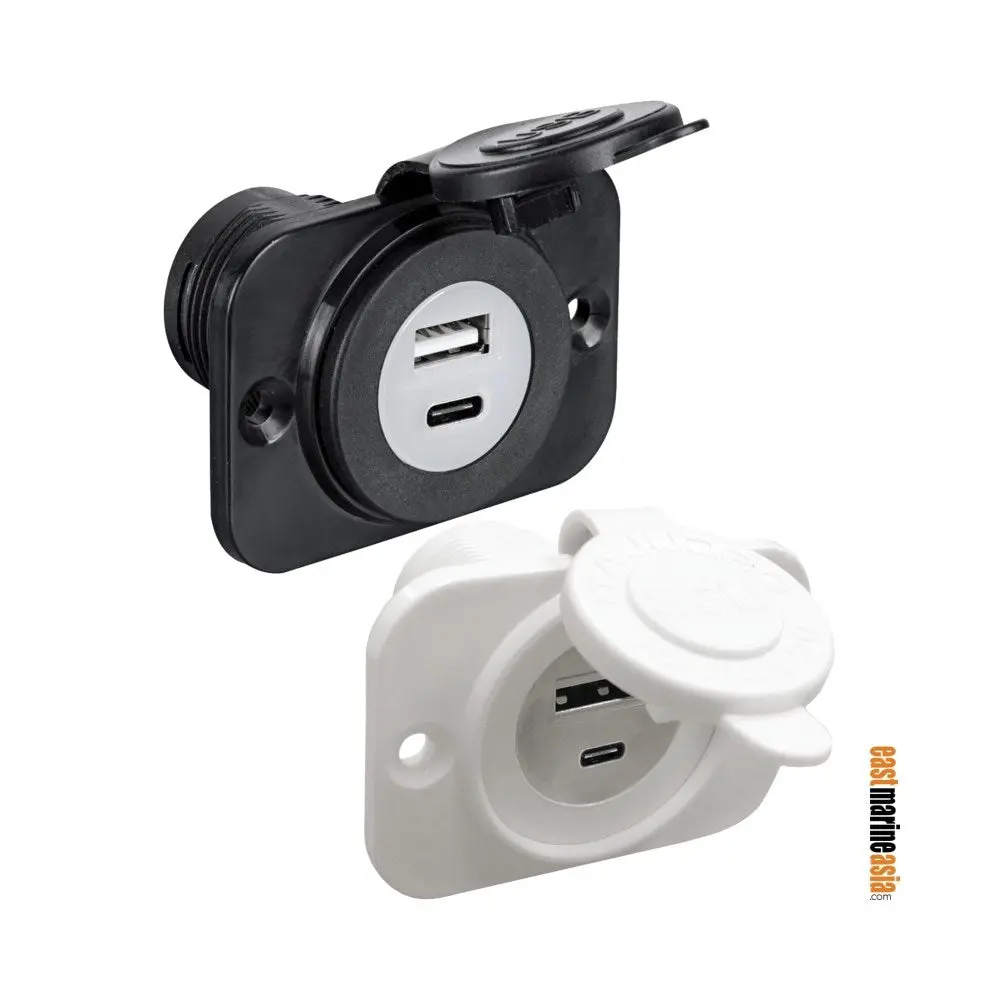 Osculati Usb A + Usb C Socket (Panel Mounting) 1