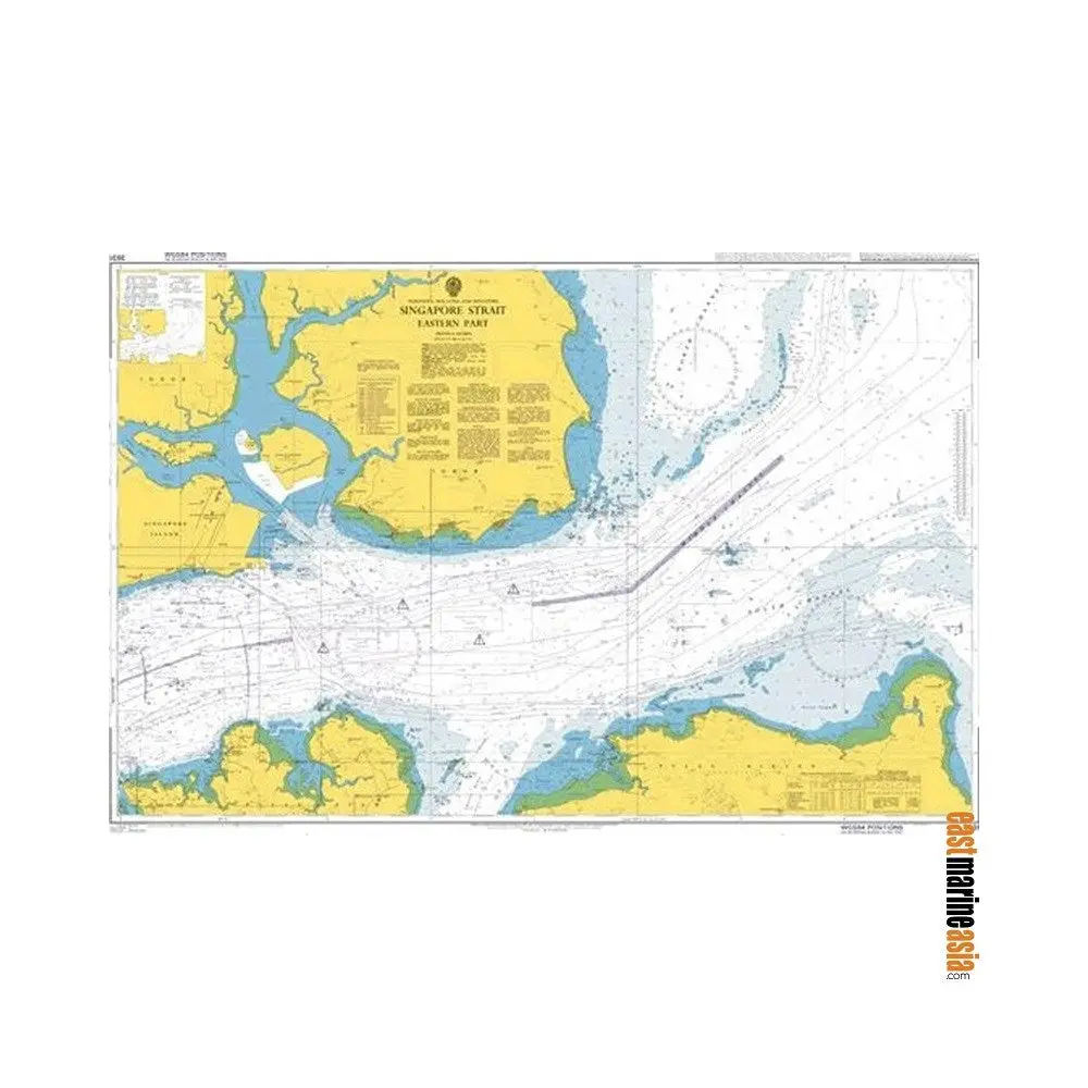 British Admiralty Nautical Chart #3831 Indonesia, Malaysia And Singapore, Singapore Strait, Eastern Part 1