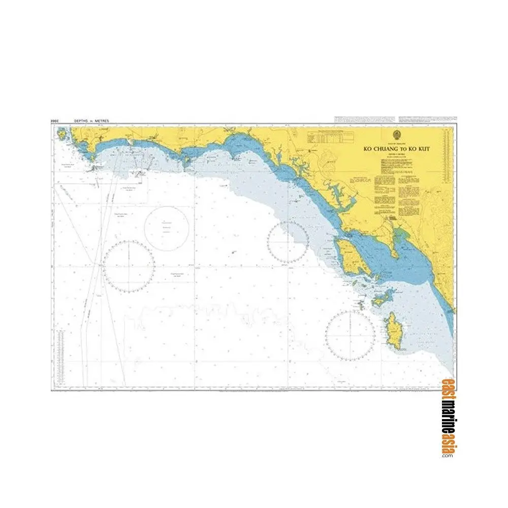 British Admiralty Nautical Chart #3966 Ko Chuang To Ko Kut 1