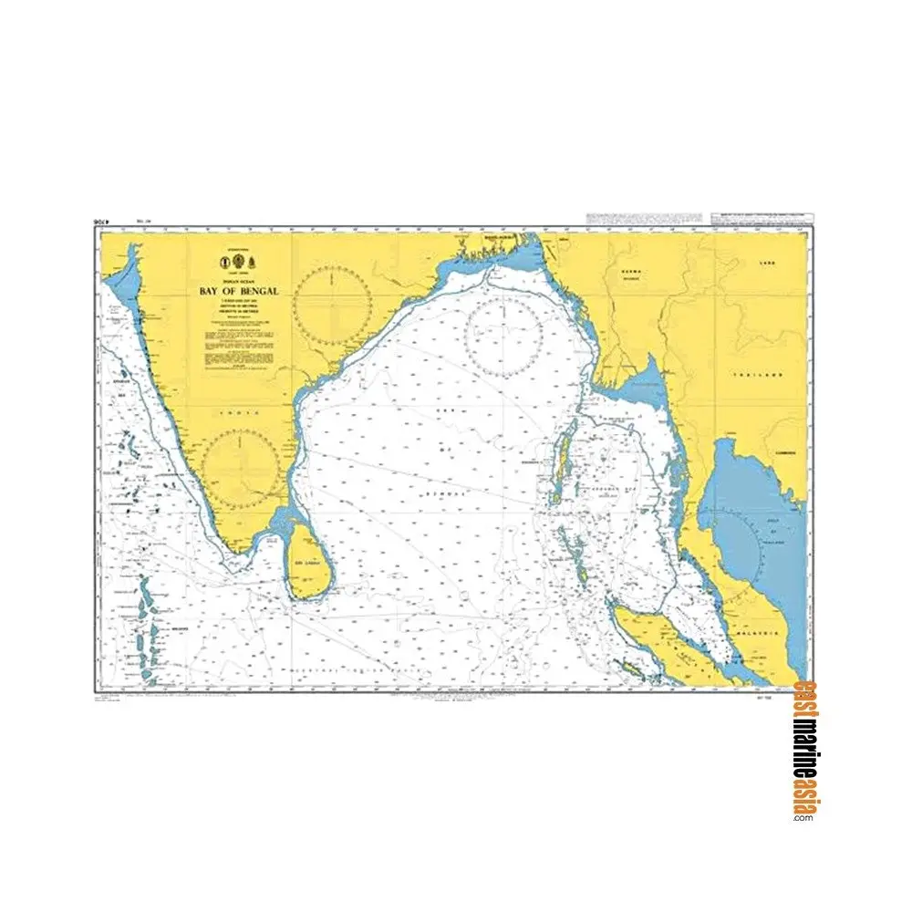 British Admiralty Nautical Chart #4706 Bay Of Bengal 1