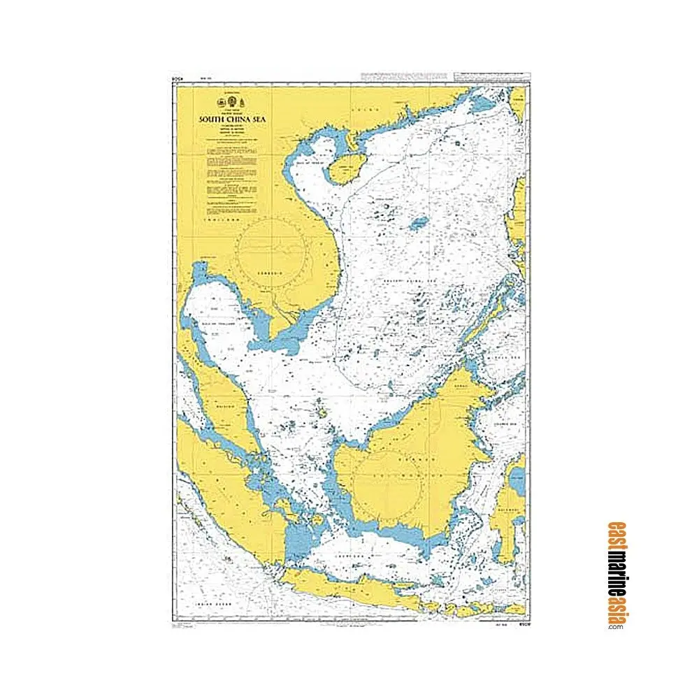 British Admiralty Nautical Chart #4508 South China Sea 1