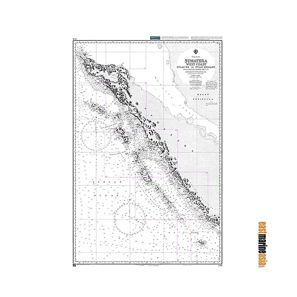 British Admiralty Nautical Chart #2760 Sumatera West Coast Pulau We To Pulau Enggano 1