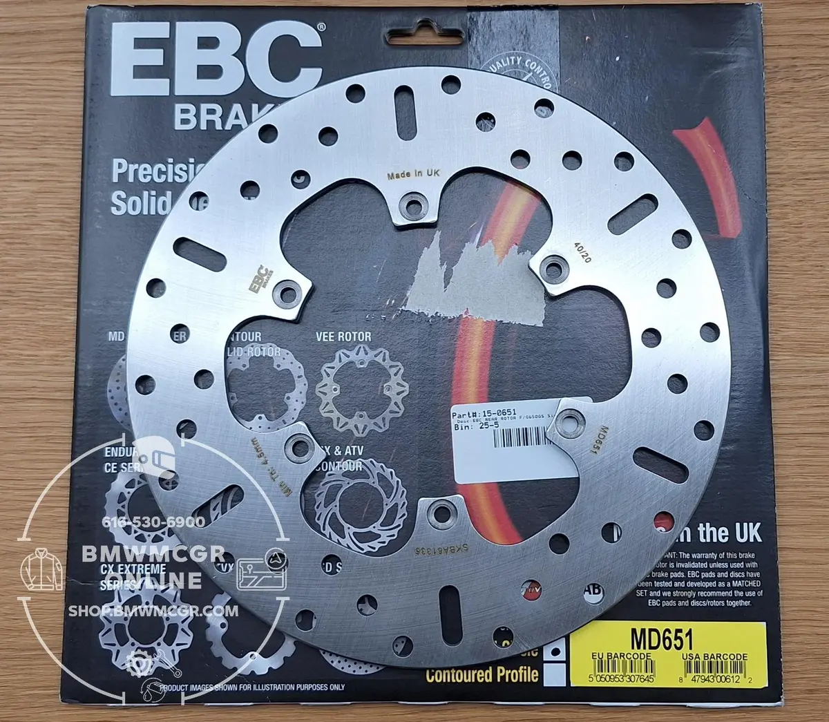 Ebc Rear Brake Rotor Md651 F650/F650st 1993-2000 F650gs G650gs Single 2000-2016 1
