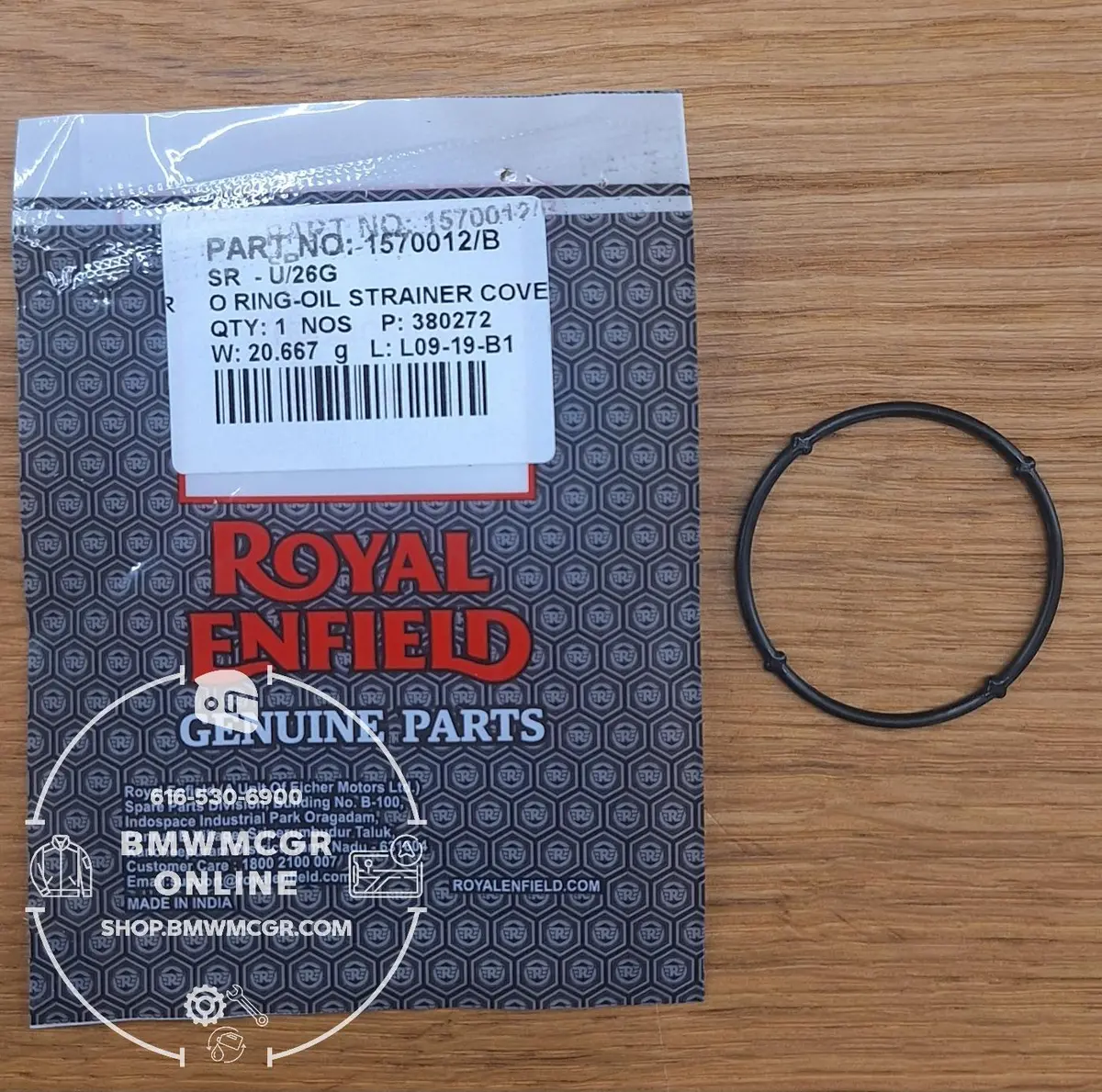 Royal Enfield Oil Strainer Cover O-Ring For 350 Models 1