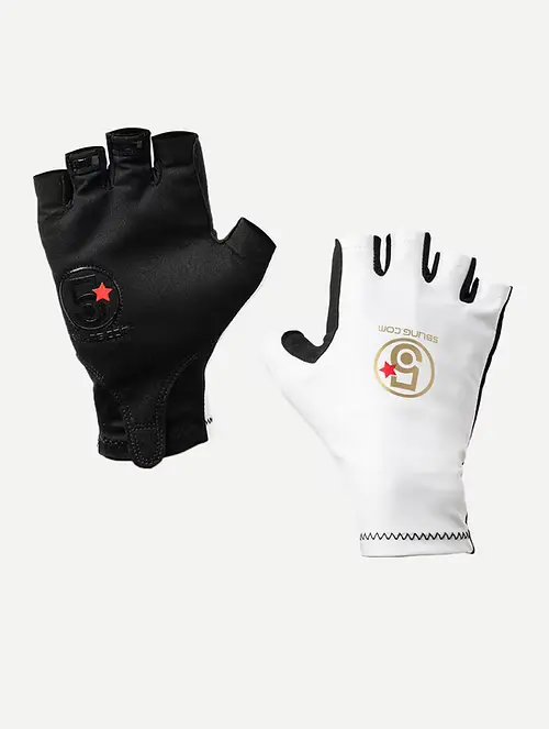 5 Bling Track Endurance Gloves White 1