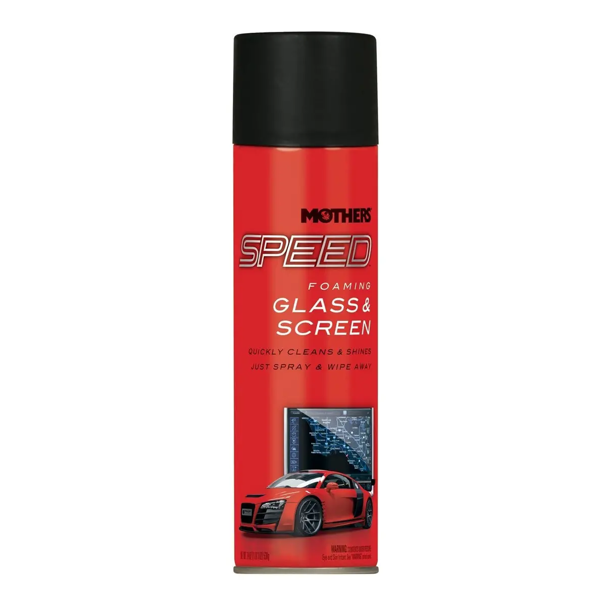 Mothers Speed Foaming Glass & Screen Cleaner 19 Oz. / 539 G 1
