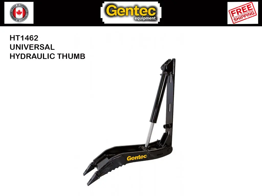 Ht1462 Gentec Universal Hydraulic Excavator Thumbs, 40000-50000 Lbs Excavators 1
