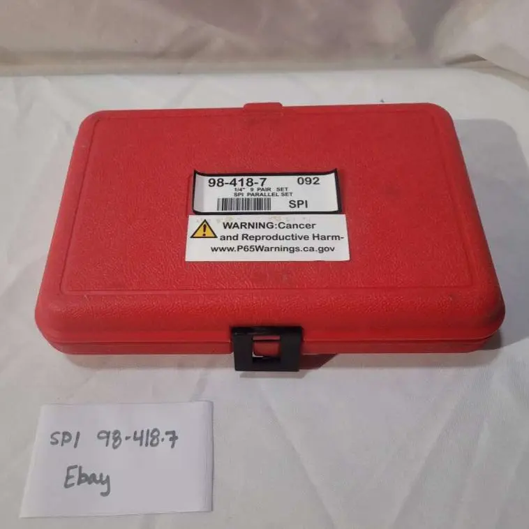 Spi Precision 9 Pair 1/4" Parallel Set - 98-418-7 1