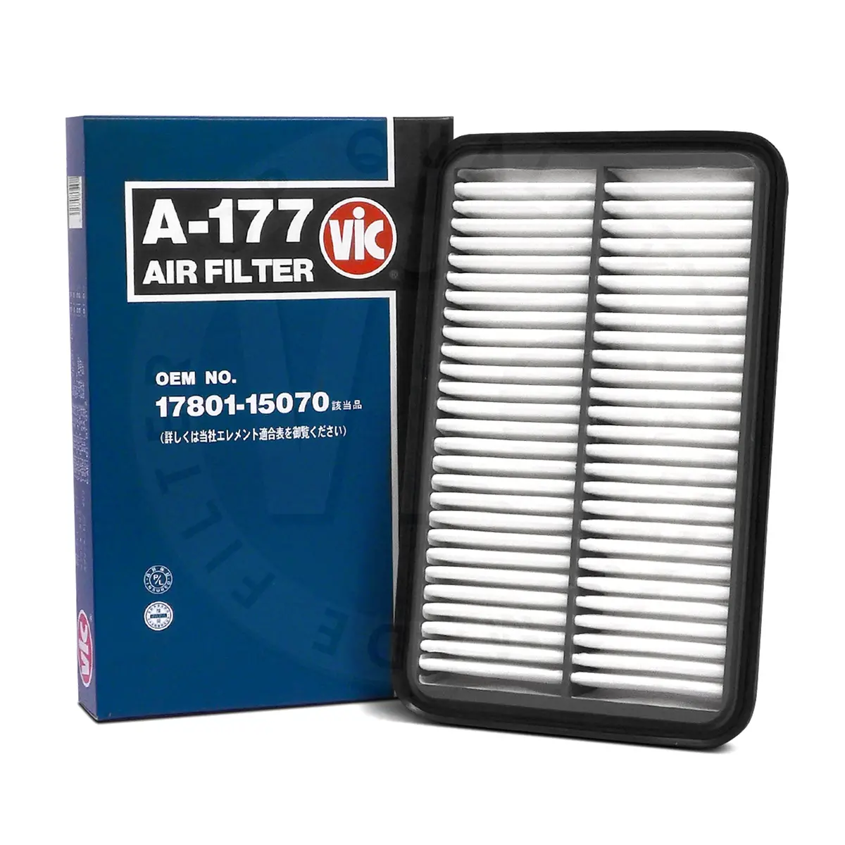 Vic Air Filter A-177 For Toyota Corolla 1.6 4A-Fe/5A-Fe/4A-Ge 92-97, 1.3 97-2000 1