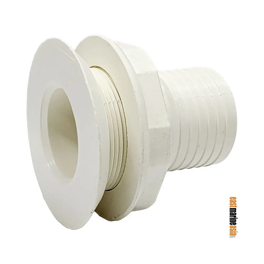 Forespar 254 Series Flush Head Hose Tailpipe Thru Hull Connectors - Nps 1
