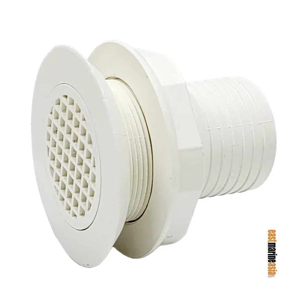 Forespar 254 Series Screened Flush Head Hose Tailpipe Thru Hull Connectors - Nps 1