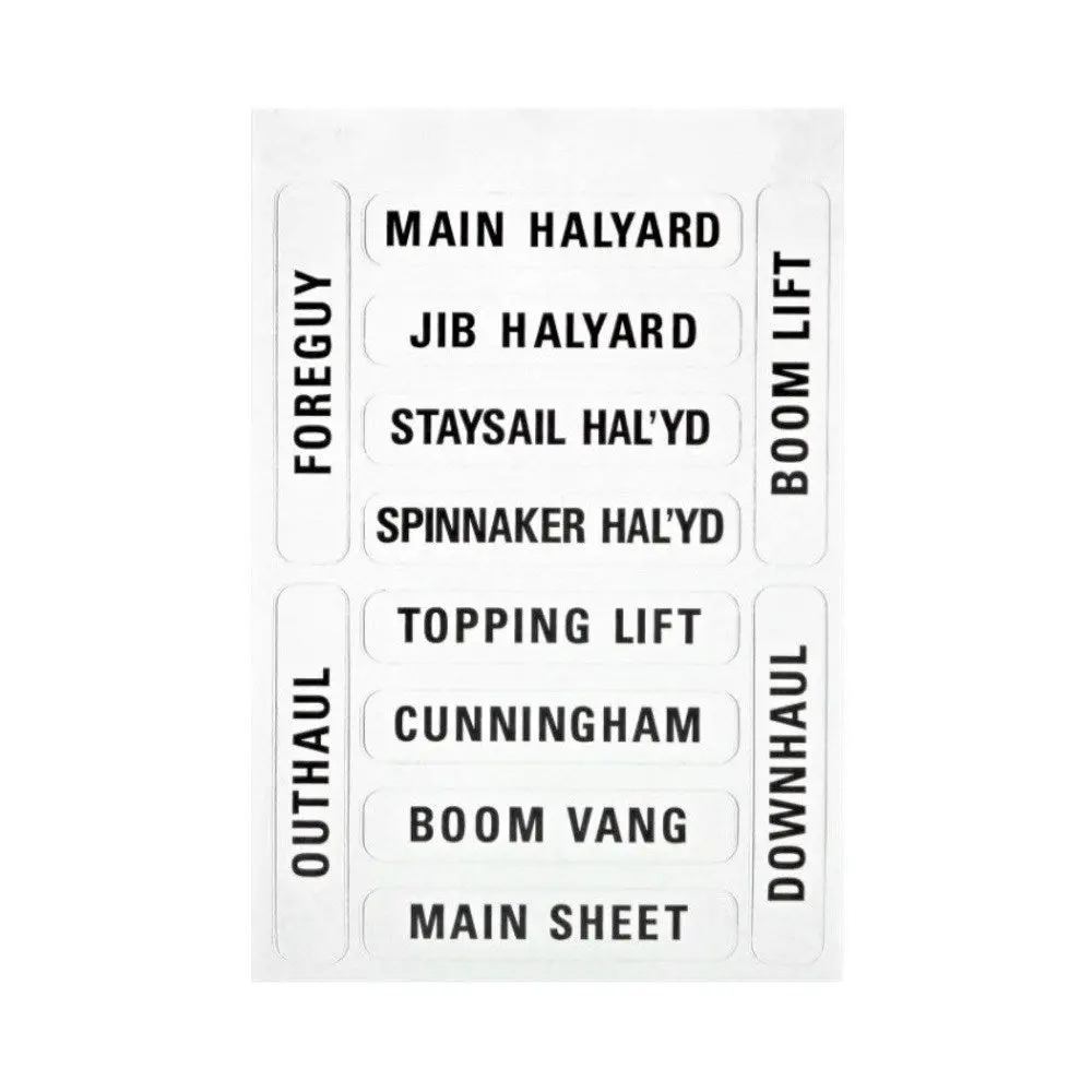 Forespar Sailboat Labels - Cleat And Winch 1